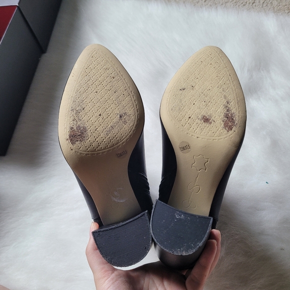 Jessica Simpson Block Heels Studded Boots size 7.5 - Picture 5 of 5